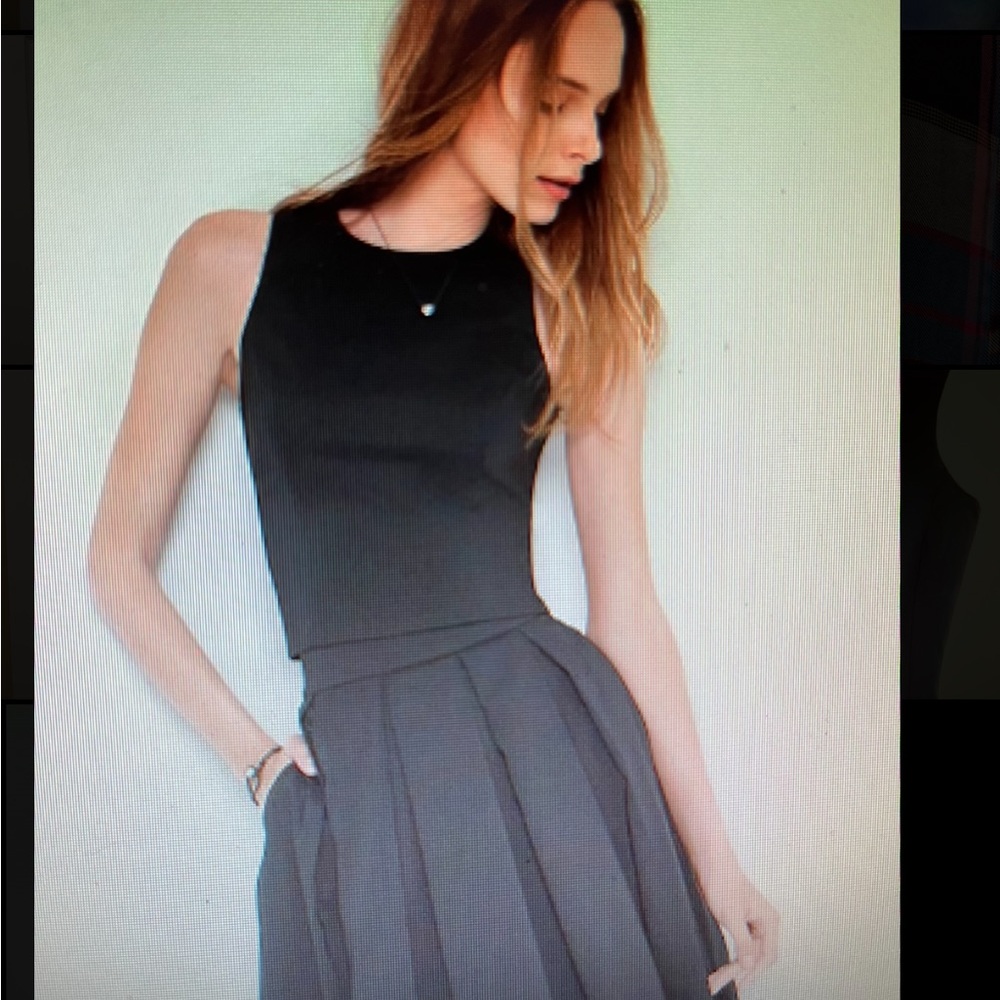 WHITE HOUSE BLACK MARKET SLEEVELESS TAFFETA BODICE TOP SIZE 12 BLACK NWT! - Picture 2 of 5